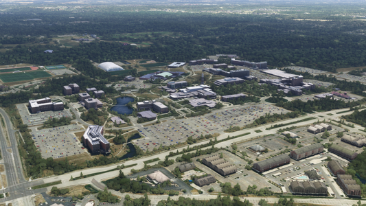 Oakland University - Rochester, MI for MSFS & MSFS 2024 by DfflyerDirect
