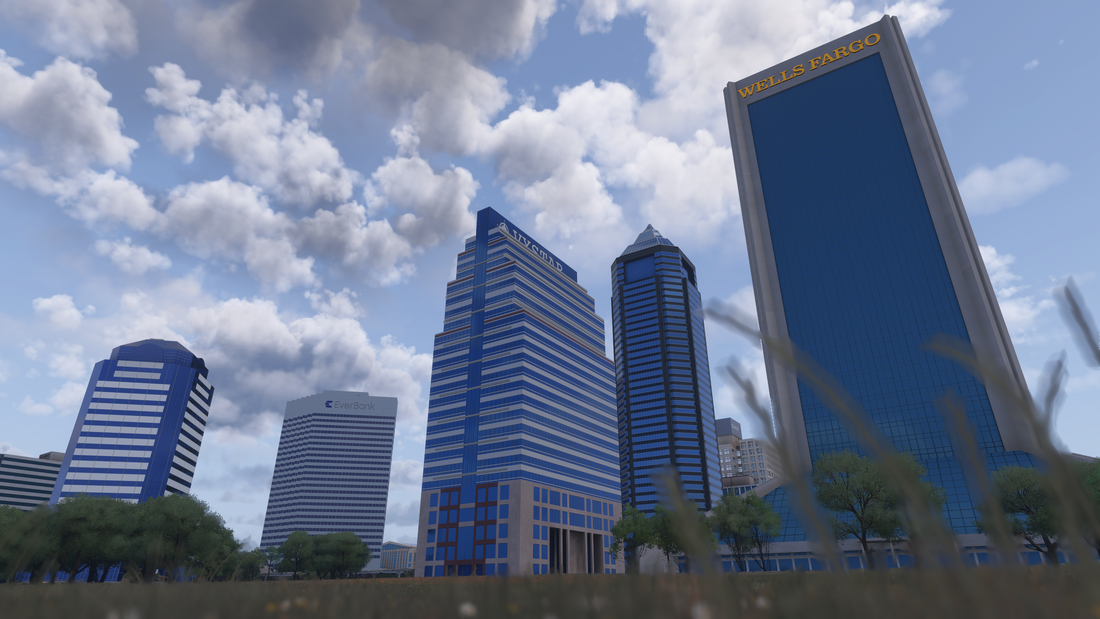 Jacksonville, Florida City & Bridges Pack for MSFS & MSFS 2024 by DfflyerDirect